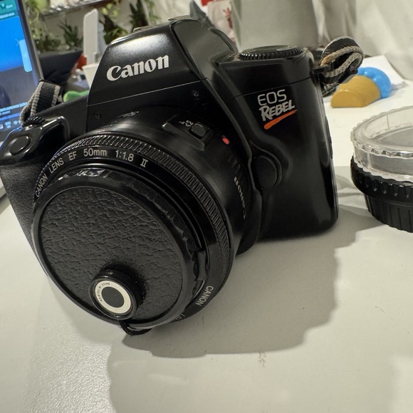 Canon EOS Rebel X W/ Canon EF 50mm 1:18 II Lens. "No Battery* UNTESTED. (READ) - Picture 3 of 15